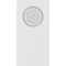 Ekena Millwork Standard Foster Bullseye Plinth Block with Square Edge, 3"W x 6"H x 3/4"P PBP030X060X075FOS02 - alternate 2